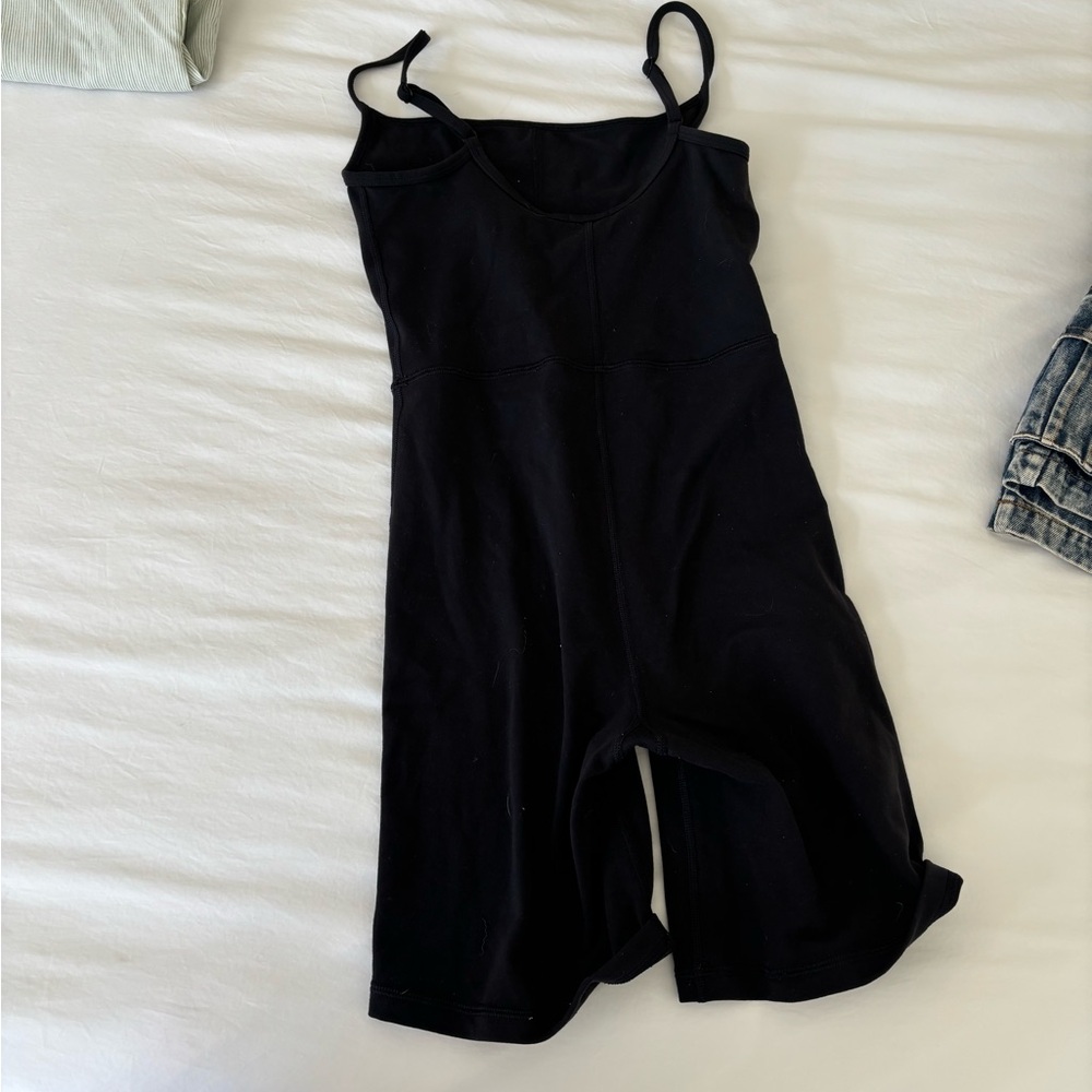 Aritzia black biker romper